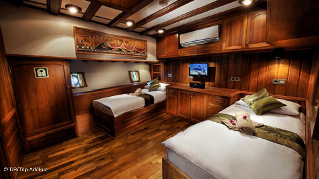 votre cabine luxe sur le bateau plongée à Palau