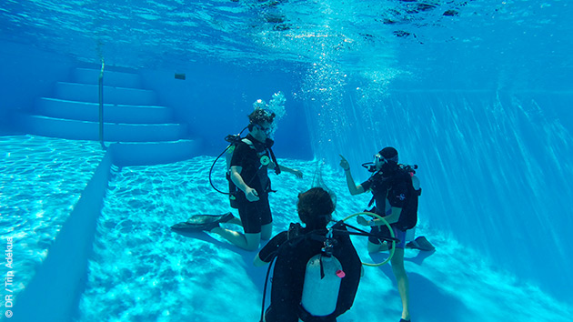 Formation plongée en piscine et immersions dans la mer des Bahamas, en toute sécurité