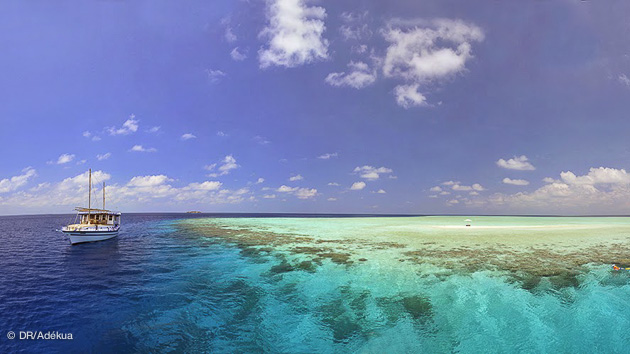 première halte sur votre croisière plongée de rêve dans l'archipel des Maldives
