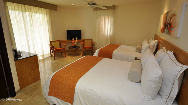 votre chambre d'hotel sur la plage à playa del carmen